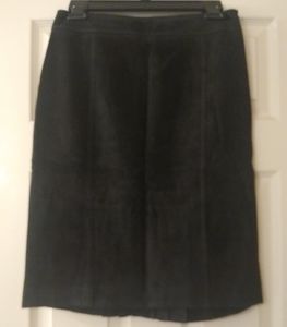 Beautiful Black Suede Skirt